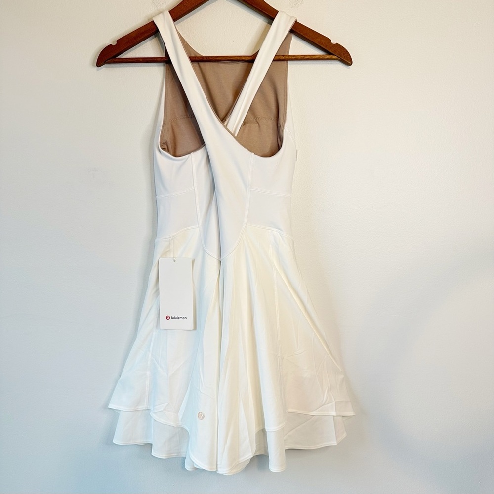 Lululemon NWT White Court Crush Tennis Cottagecore Skort Dress Heritage, size 4 - Picture 5 of 16